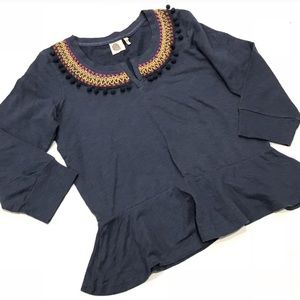 $18 Anthropologie Lilka Torrie Peplum Pom